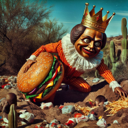 KING OF BURGERS CRUSHING SOULS IN TRASH DESERT