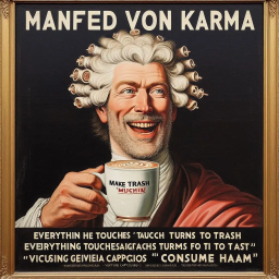 TRASHING LIFE WITH A SMILE AND A CUP