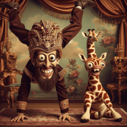 CLOWN KING AND GIRAFFE'S WILD CIRCUS FREAKSHOW