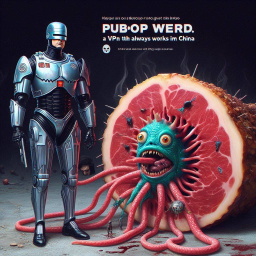 ROBOT DICK SLAMMING FRUIT'S GUTS OUT