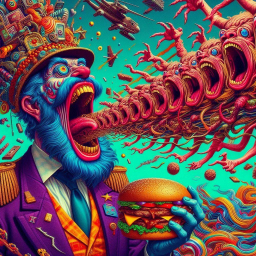 KING OF GLUTTONY VOMITING CHAOS AND CARNAGE