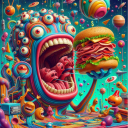 MONSTER GOBBLING GROSSNESS WITH A SIDE OF CHAOS