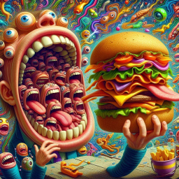 MOUTHFUL OF CHAOS AND GREASY DELIGHT