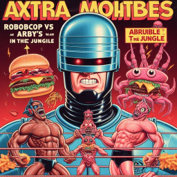 ROBOCOP BRAWLING WITH BURGERS AND CRUSTACEAN NIGHTMARES