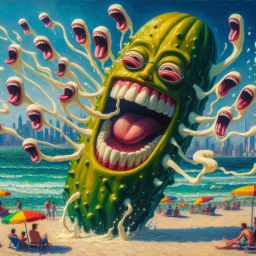 PICKLE SCREAMING IN A BEACH OF TEARS