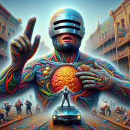 ROBOT HEART PULSES WITH HUMAN GORE