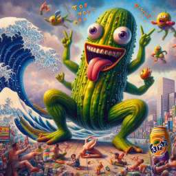 PICKLE MONSTER FINGERING THE OCEAN'S WAVE